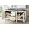 James Martin Vanities Addison 60in Double Vanity, Glossy White w/ 3 CM Charcoal Soapstone Quartz Top E444-V60D-GW-3CSP - alternate 4